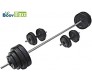 Body Maxx 20 Kg PVC Weight Plates, 5 and 3 ft Rod, 2 D. Rods Home Gym Equipment Dumbbell Set.